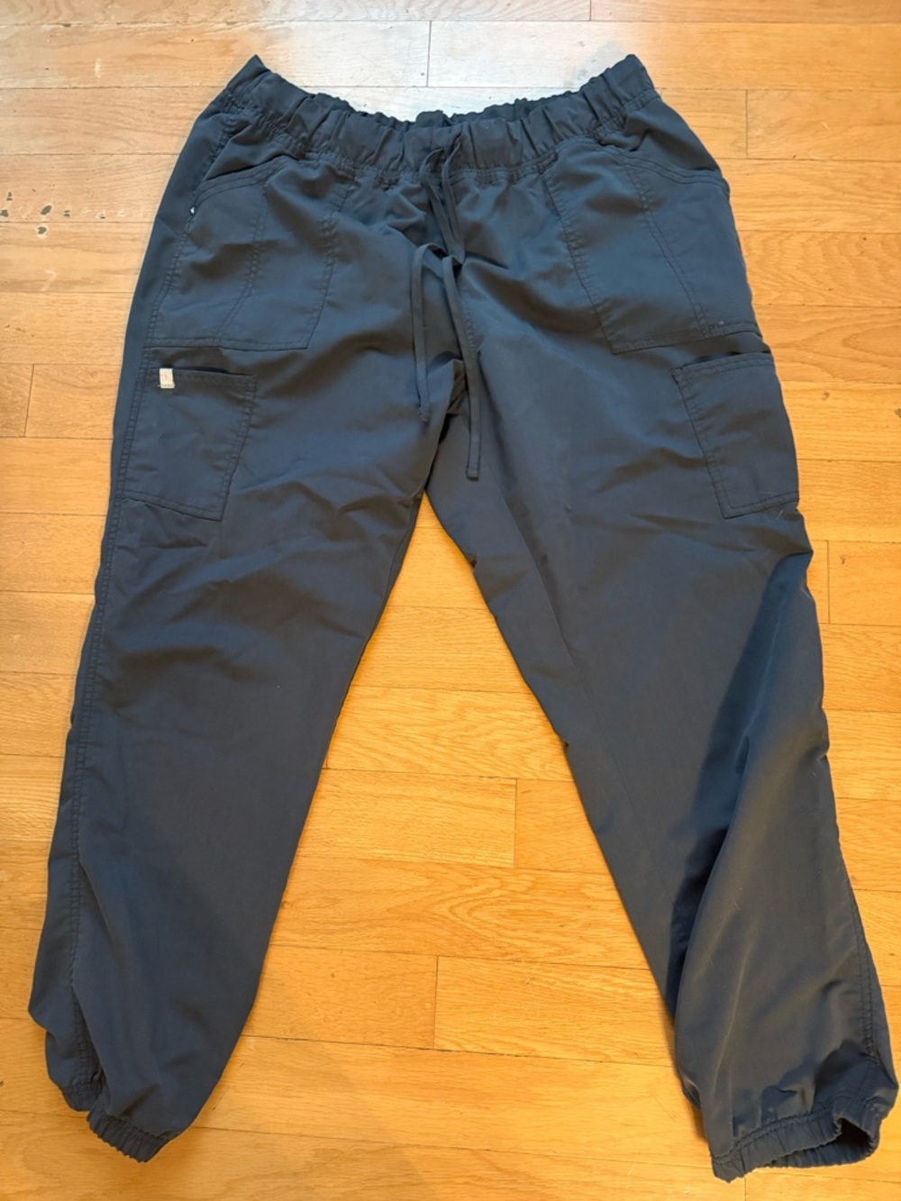 Grey jogger scrub pants